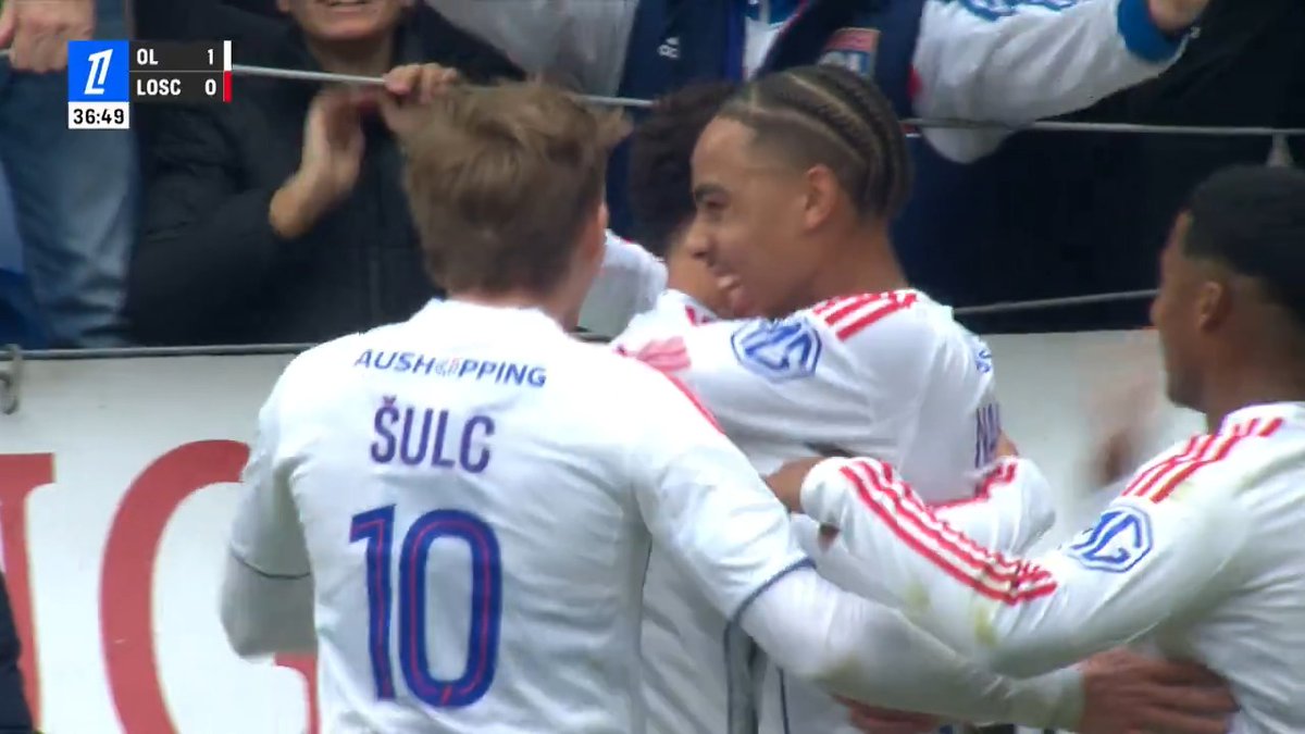 🔴🔵 Ruben Kluivert (24🇳🇱) with a great assist for Lyon. Noah Nartey (20🇩🇰) with the goal on his debut too, incredible! ✅🤝