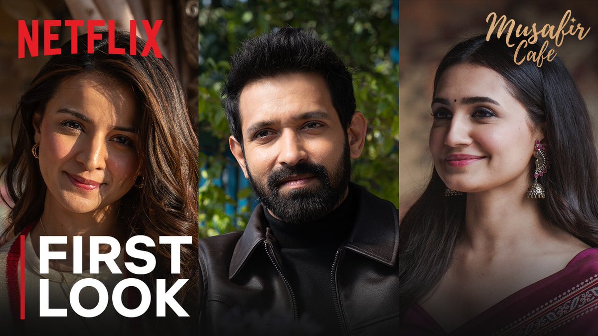 First look teaser for #MusafirCafe, starring #vikrantmassey, #VedikaPinto, and #MahimaMakwana, based on Divya Prakash Dubey's novel Arriving soon on Netflix India, #nextonnetflixindia