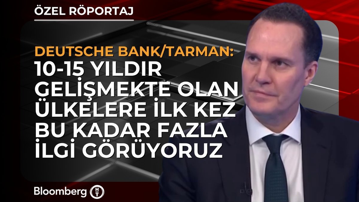 Deutsche Bank Global Makro Başkanı Ozan Korman Tarman: 📍 10-15 yıldır gelişmekte olan ülkelere ilk kez bu kadar fazla ilgi görüyoruz. 📍 Enflasyonun beklentilerden yüksek gelmesi, Türkiye’de faiz indirimi beklentilerini daha temkinli hale getirebilir.