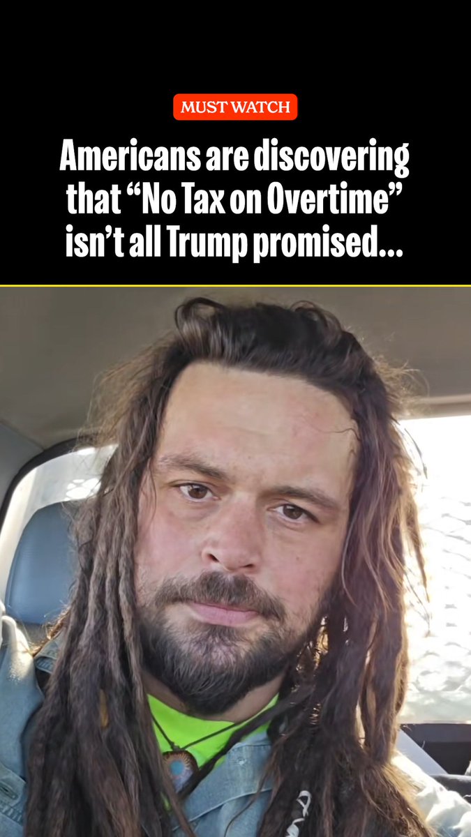 Hey MAGAs….it’s tax season so how’s Trump’s promise of "No Tax on Overtime" working out for you? 🍿