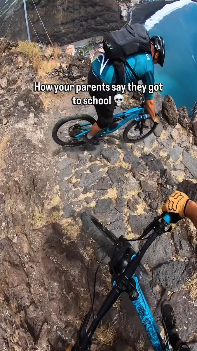 No room for error here 😤 🚲 Fran Palmero #GoPro #MTB #POV #CanaryIslands