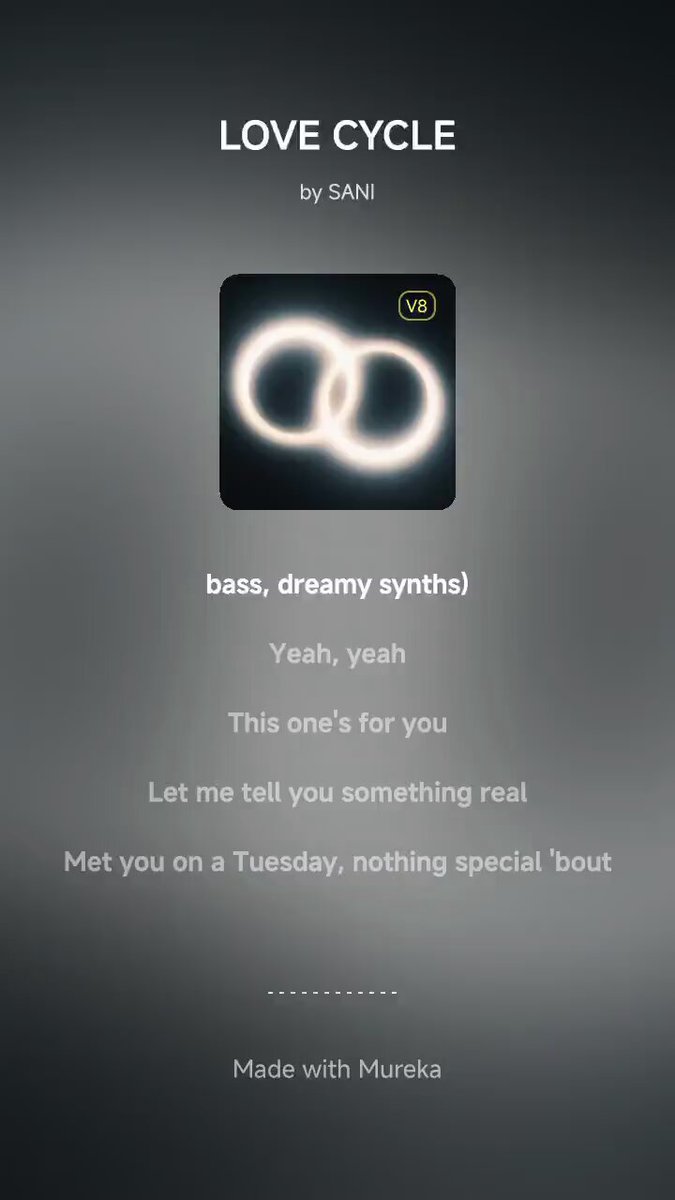 This is the first AI song that made me stop and listen. Not because it was clean. Because it had tension, movement, and emotion. Mureka V8.0 understands songwriting↓