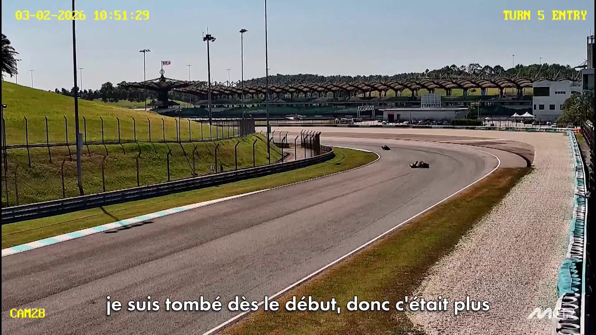 🎙️ "Ça sert à rien de forcer pour rien." Un programme boulversé pour Fabio Quartararo à Sepang qui met fin à ses tests après une chute 😕 #MotoGP
