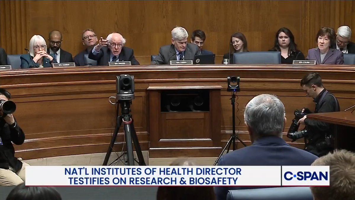 Sen. Sanders: "What steps are you taking to make sure our nation's health policy is guided by scientists, and not conspiracy theorists?" Dr. Jay Bhattacharya: "We have to address the deep distrust that has developed over the last several years."