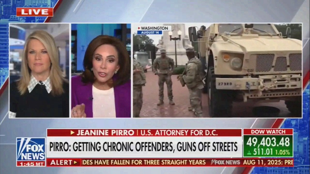 Judge Jeanine's comments on Fox are a direct assault on the Constitution. Telling law-abiding Americans they'll go to jail for exercising their 2nd Amendment rights in DC? That's tyranny, plain and simple. I've fought for freedom in Congress, and this kind of talk empowers the swamp. We must protect our God-given rights everywhere without exceptions!