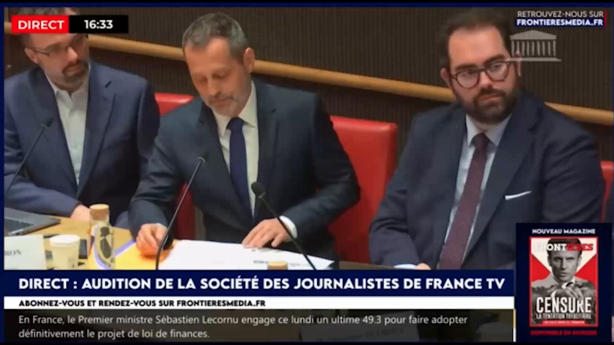 « France TV a mis en place un partenariat avec des écoles de journalisme afin de recruter des étudiants boursiers issus de la diversité. Quels sont précisément les critères de diversité retenus ? » 📲 Charles Alloncle lors de la commission d’enquête sur l’audiovisuel public.