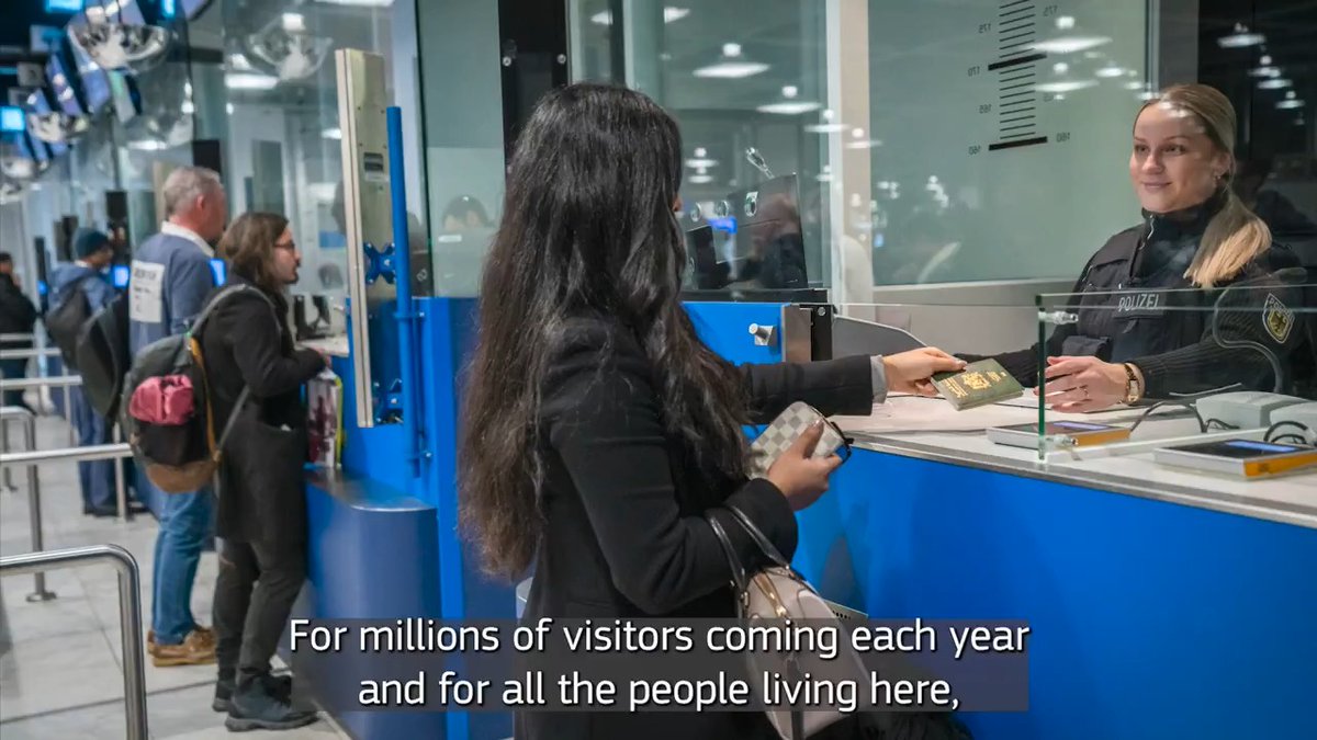 The Entry/Exit System was launched on 12 October 2025 and will be fully deployed at all border crossing points by 10 April 2026. It records the entries and exits of non-EU nationals travelling for short stays to 29 European countries, helping safeguard #SchengenEU.