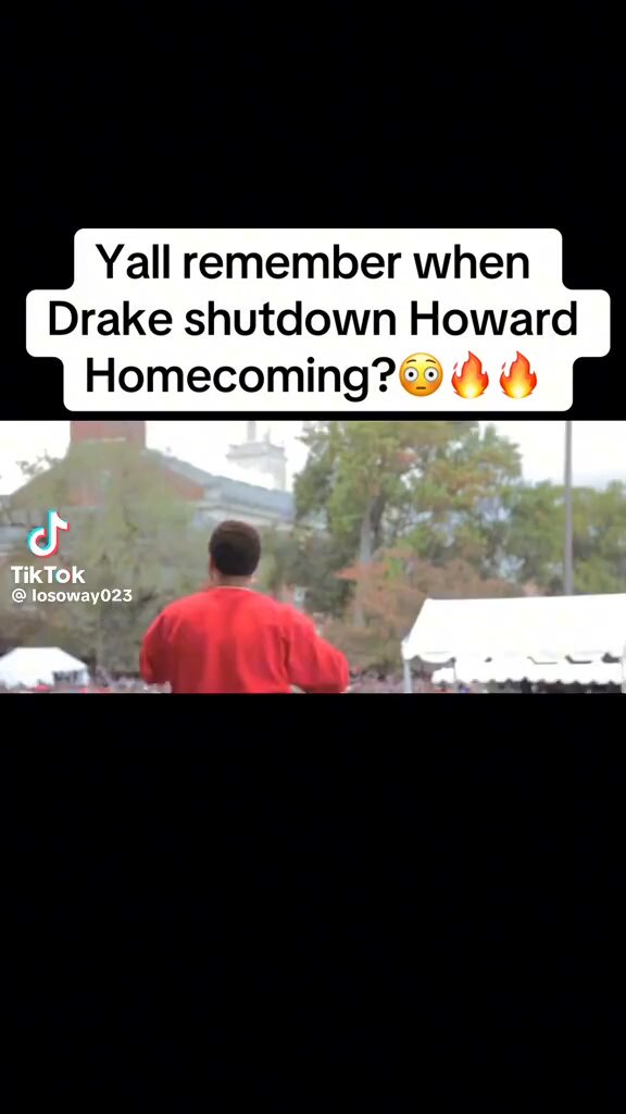 Crazy throwback to when Drake shutdown Howard Homecoming - Howard University, Washington DC 🔥