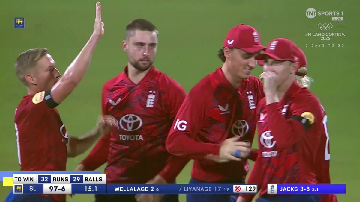Will Jacks on fire! 🔥 His third wicket 👏 📺 TNT Sports &amp; discovery+ UK