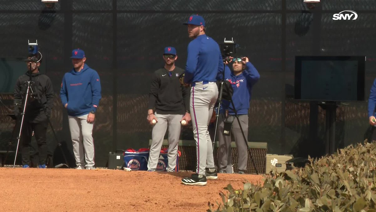 Christian Scott tosses a bullpen session