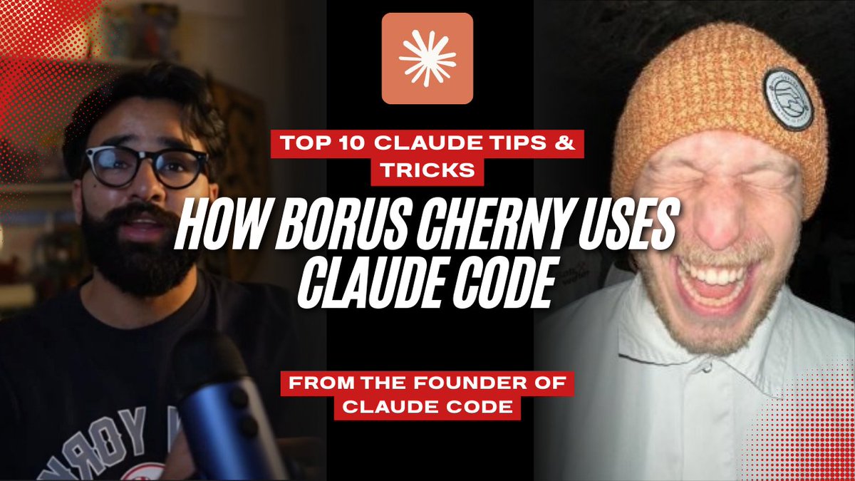 The founder of Claude Code (@ bcherny) made a thread last week going over 10 ways he and his team use Claude Code (Opus 4.5) to its maximum potential This 10 minute video is all the information you need to max out your Claude Code skills straight from the team who made it.