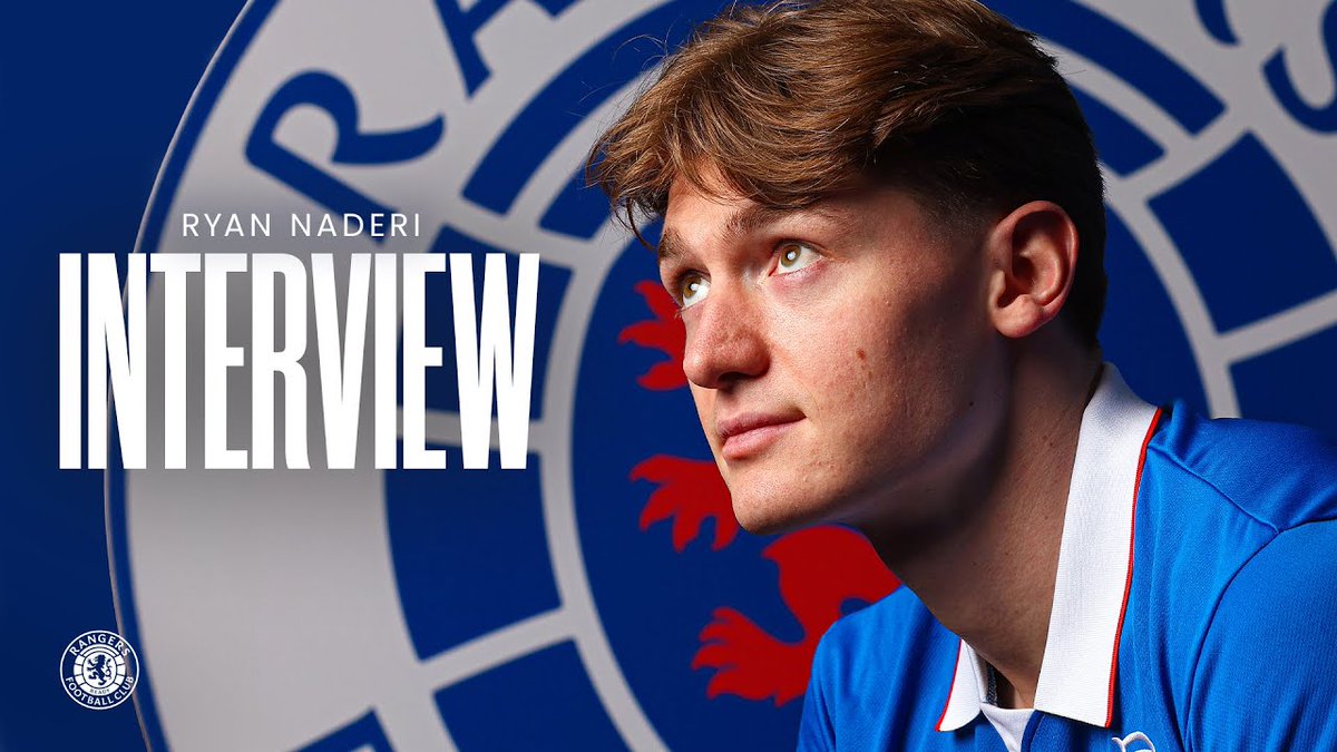 💙 "I'm really proud to wear this jersey...it's an unbelievable honour to be in this situation" 🗣️ Ryan Naderi sat down with RangersTV for the first time since joining Rangers.