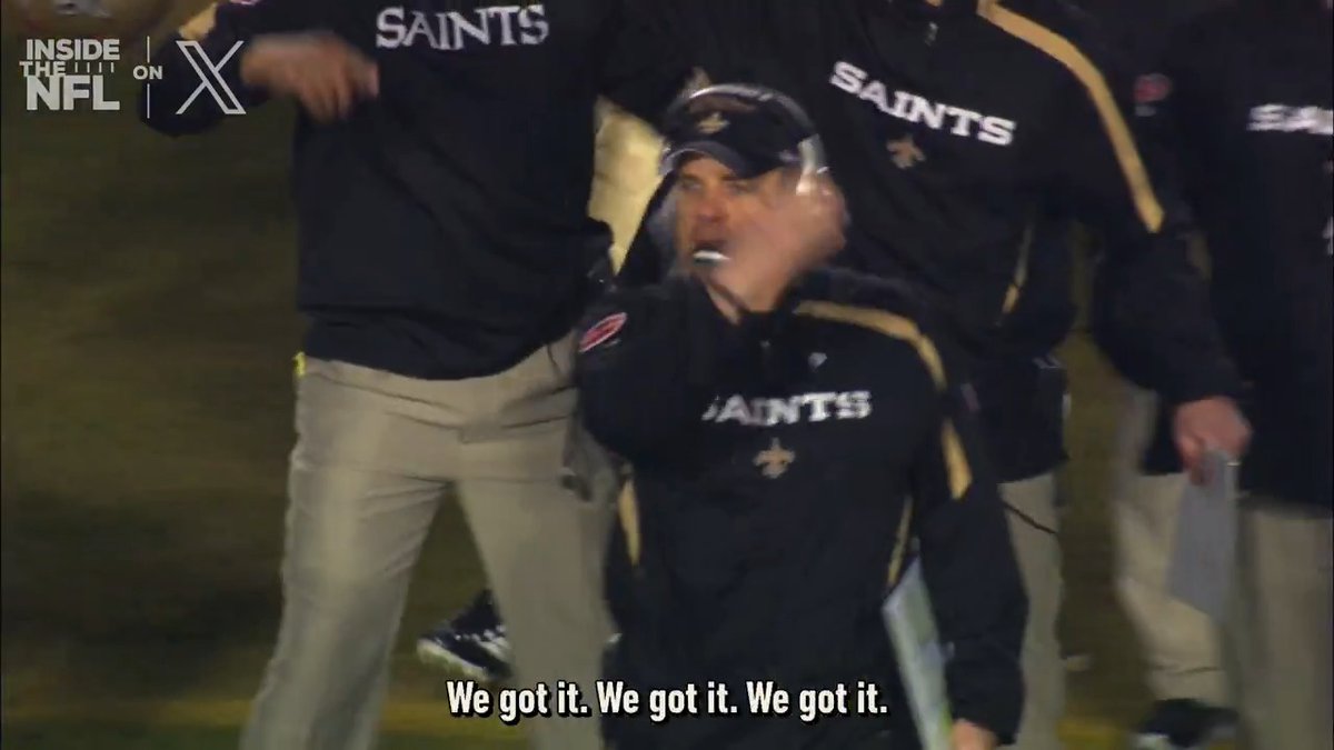 When Sean Payton decided to open the 2nd half of the Super Bowl with an onside kick 😳 (SB XLIV) Inside the NFL's Top 60 SB Mic'd Up Moments on X