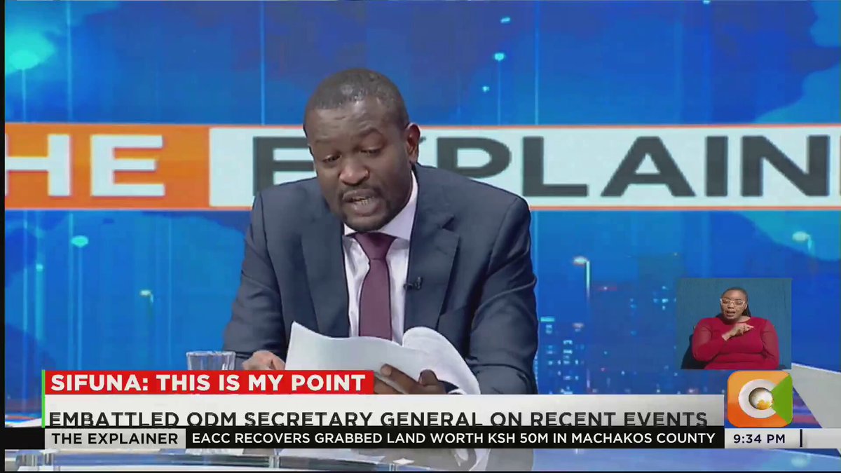 Edwin Sifuna: The money you see being spent in ODM rallies are not coming from ODM headquarters; there is parallel funding for activities clothed in ODM colours. I am a signatory to the bank accounts and the last money we expended officially was for the celebrations in Mombasa and it was a fraction of what we saw there #CitizenExplainer
