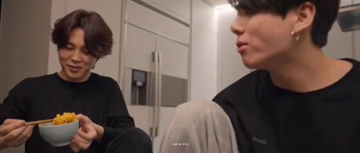 “you’re eating so well, jimin hyung”