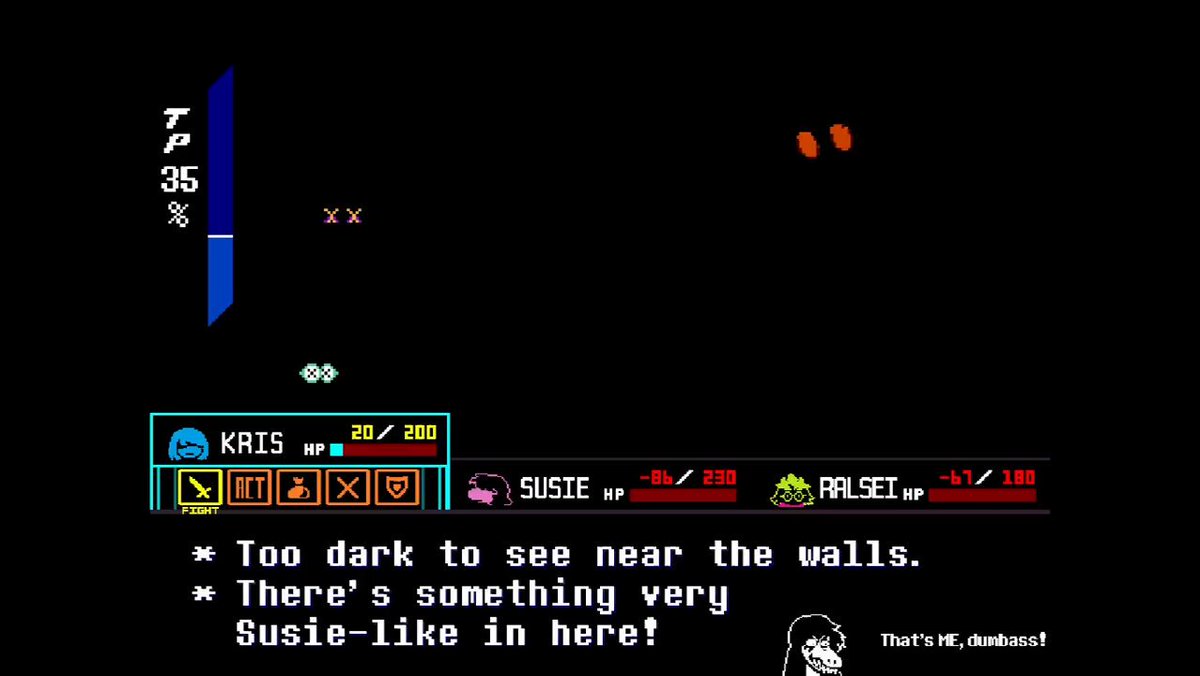 If you battle Jackenstein on a save file that has battled him before already, you will unlock the "ScaredyCat" ACT. This ACT increases the SOUL's speed at the cost of defense. It also makes Jackenstein say his lines faster. #Deltarune #DeltaruneChapter4 #Jackenstein
