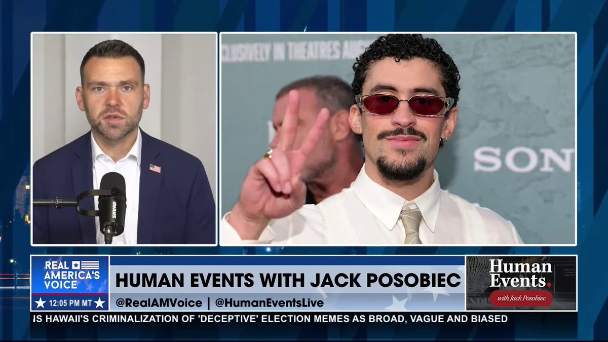.Jack Posobiec: Bad Bunny is America Last. He is a Puerto Rican who speaks in broken English.