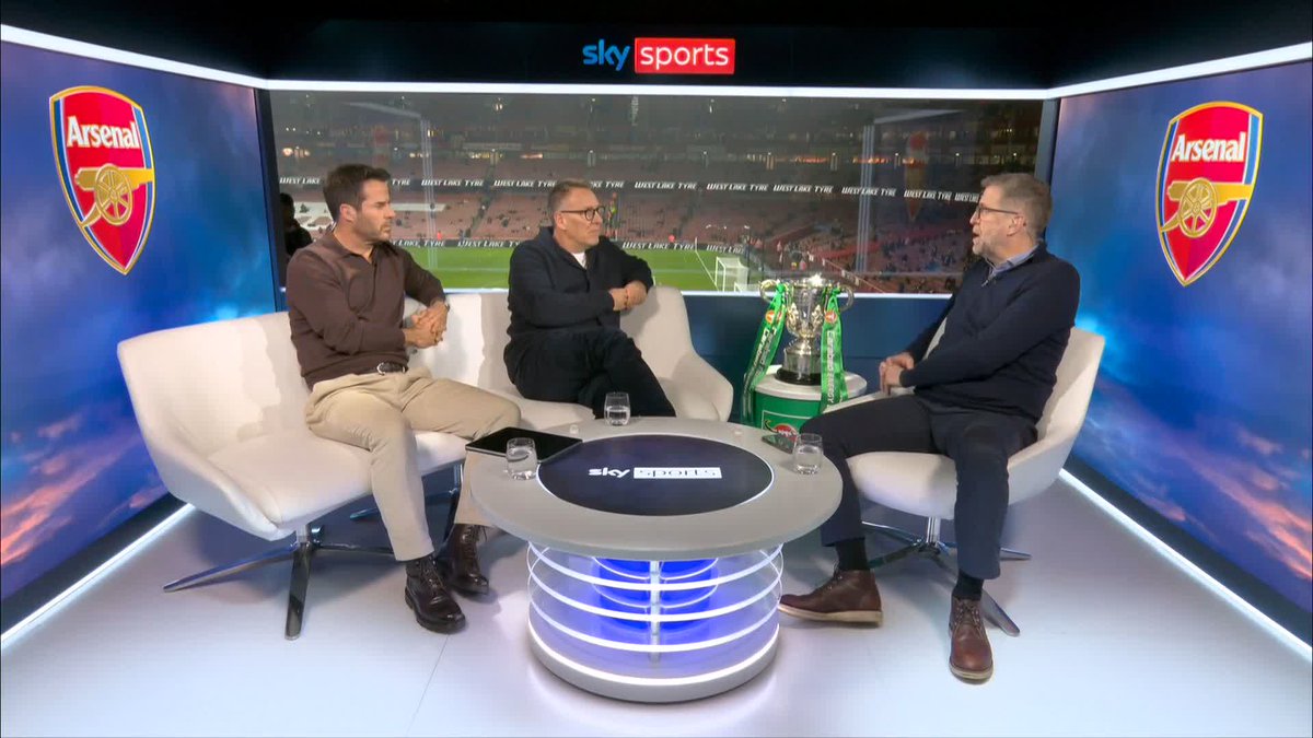 "Arsenal are going for the quadruple" 🏆 Paul Merson is expecting a big atmosphere at the Emirates as Arsenal face Chelsea in the Carabao Cup semi-final second-leg 🔊