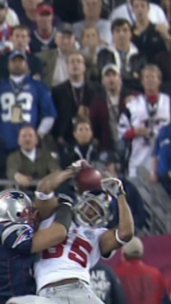 18 years ago today we witnessed David Tyree's helmet catch ๐ฅ New York Giants Super Bowl LXโ Sunday 6:30pm ET on NBC Stream on NFL+ + Peacock