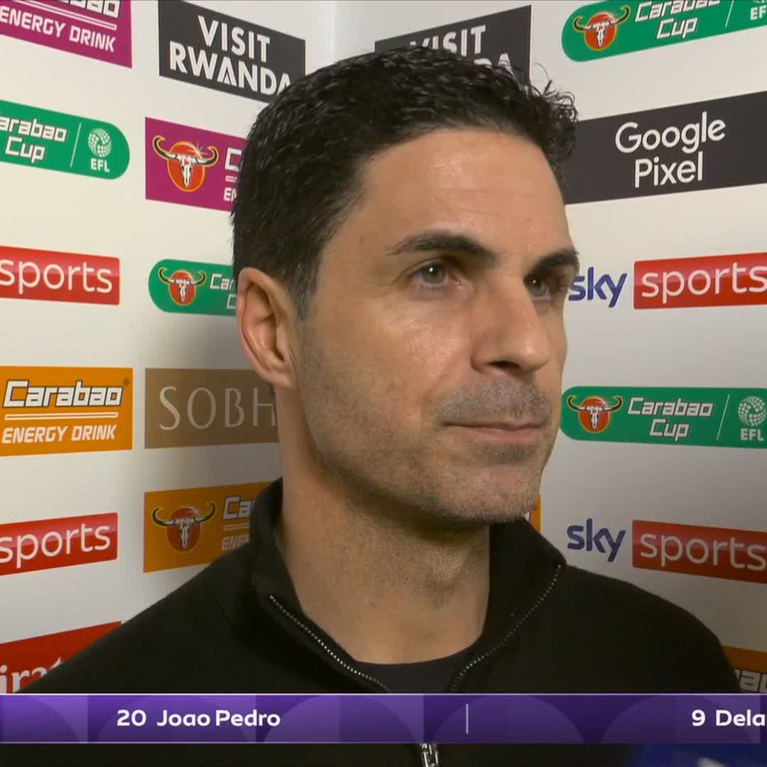 Mikel Arteta on if Eze could decide the tie: “100 per cent. Today is the opportunity & today is the most important day. He works every single day to earn the right to play. I’m sure he will have a big impact.” 🤞 🎥 Sky Sports Football