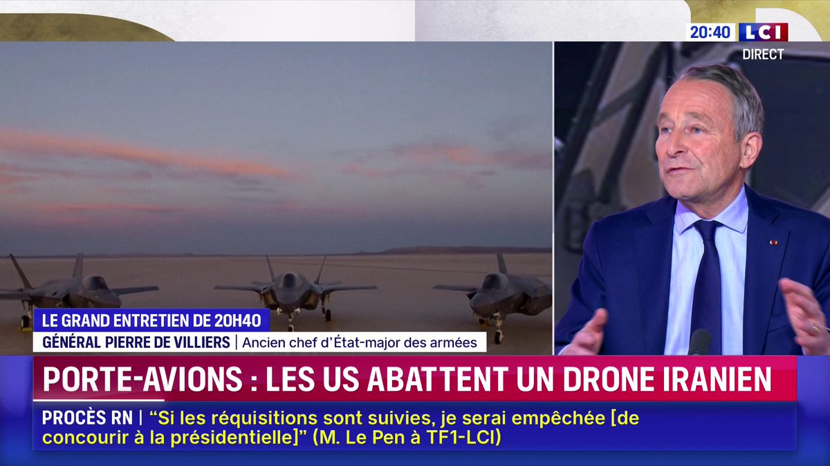 🔴 🗣️ Tensions États-Unis / Iran : "Je crains qu’on ne sente pas l’étincelle qui sera à l’origine d’une guerre et que nous, les Européens, soyons les faibles du monde." 💬 Général Pierre de Villiers, ancien chef d’état-major des armées