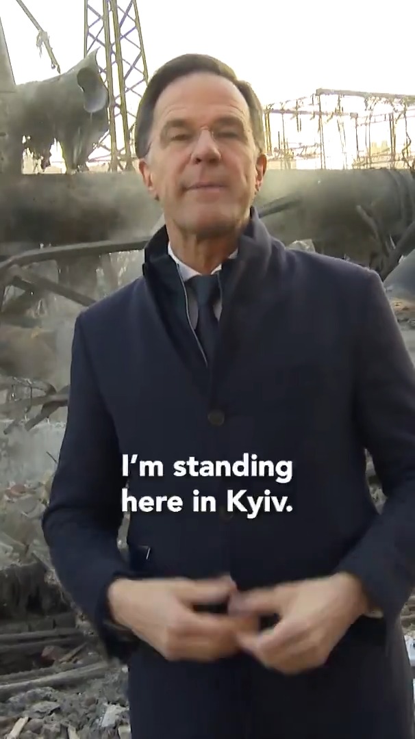 Russia's attacks on civilian infrastructure are meant to create chaos and fear and make ordinary people suffer. But Ukraine stands strong, and its people will not be broken. NATO stands with you — Mark Rutte visits Ukraine 🇺🇦