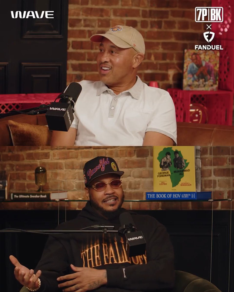 Melo &amp; John Starks appreciated the brotherhood that Knicks Alumni Night brought together 💯 @fdsportsbook Melo: "Everybody sizing everybody up ... I was surprised to see that many of us back there." Starks: "I had to pinch myself ... it was special being out there."