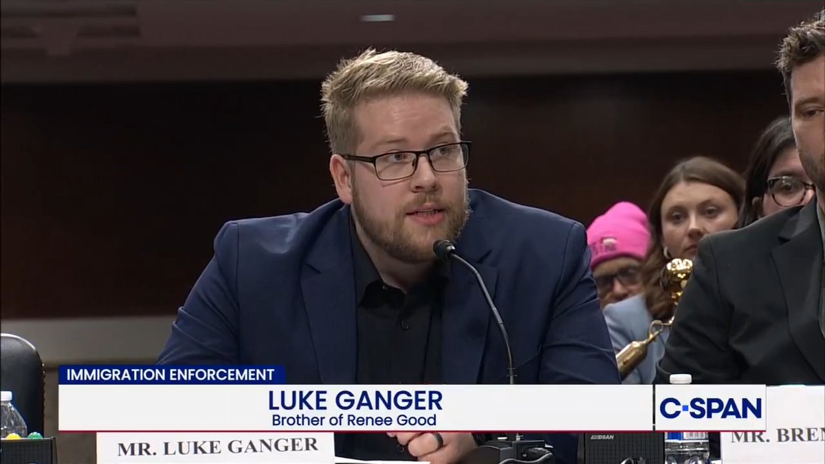 Renee Good's brother, Luke Ganger: "I was talking to my 4-year old last week when she noticed I was not doing well…She knows that her aunt died and that somebody caused it to happen. She told me that there are no bad people and that everyone makes mistakes. She has Nee's spirit.