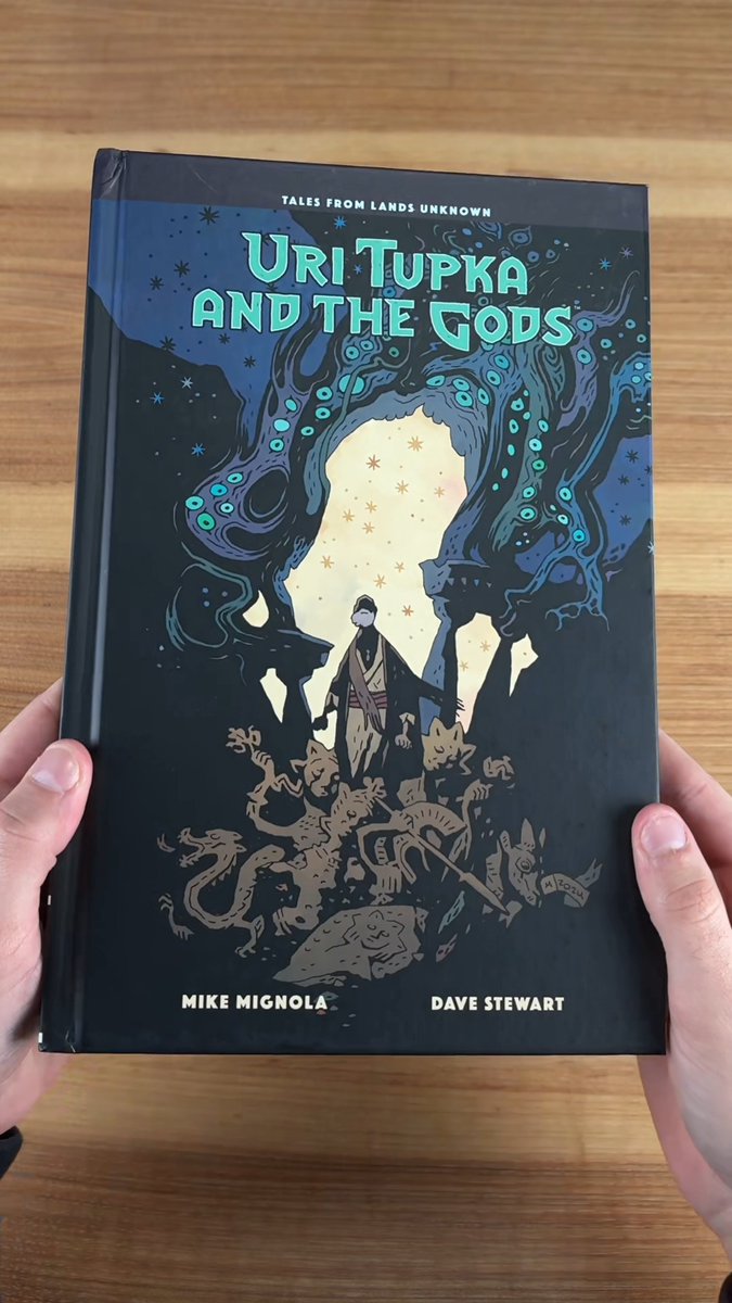 FIRST LOOK 🚨: Mike Mignola's Uri Tupka and the Gods: Another Story from Lands Unknown releases on March 24th! Pre-order: Set in the same universe as his hit graphic anthology Bowling with Corpses, Mignola returns to the Lands Unknown. By Mike Mignola, Dave Stewart, and Clem Robins