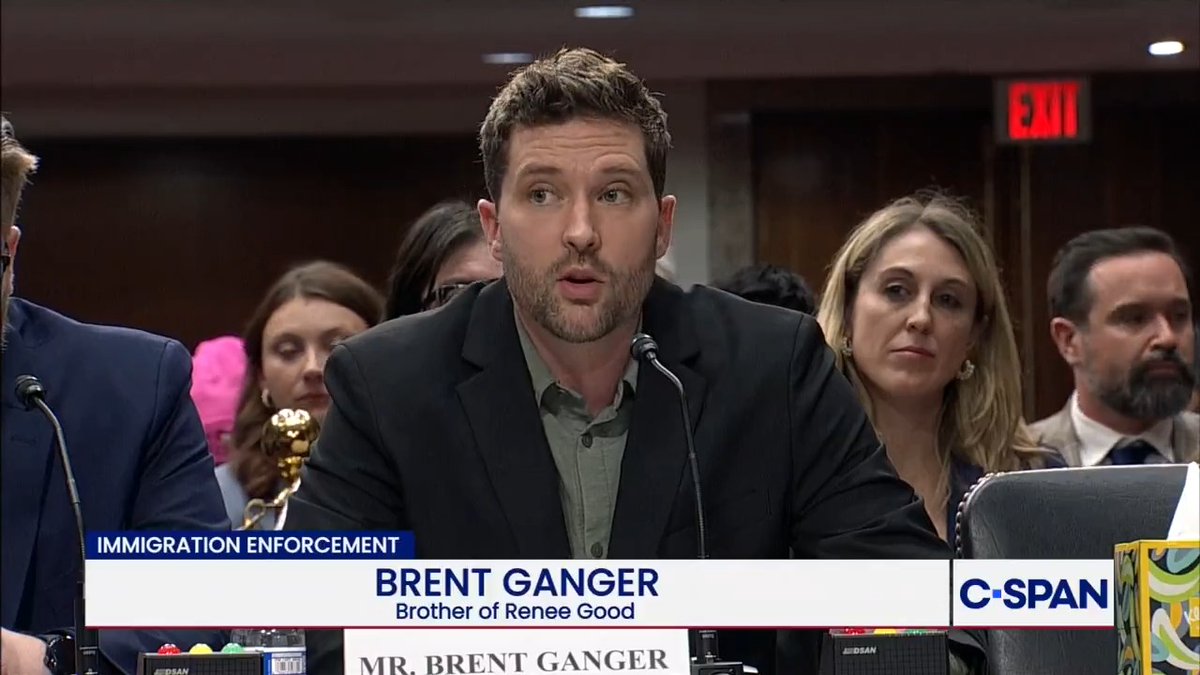 Brent Ganger speaking about his sister, Renee Good: "She didn’t just listen, she saw you. She believed in second chances, she believed that tomorrow can be better than today. She believed that kindness mattered, and she lived that belief."
