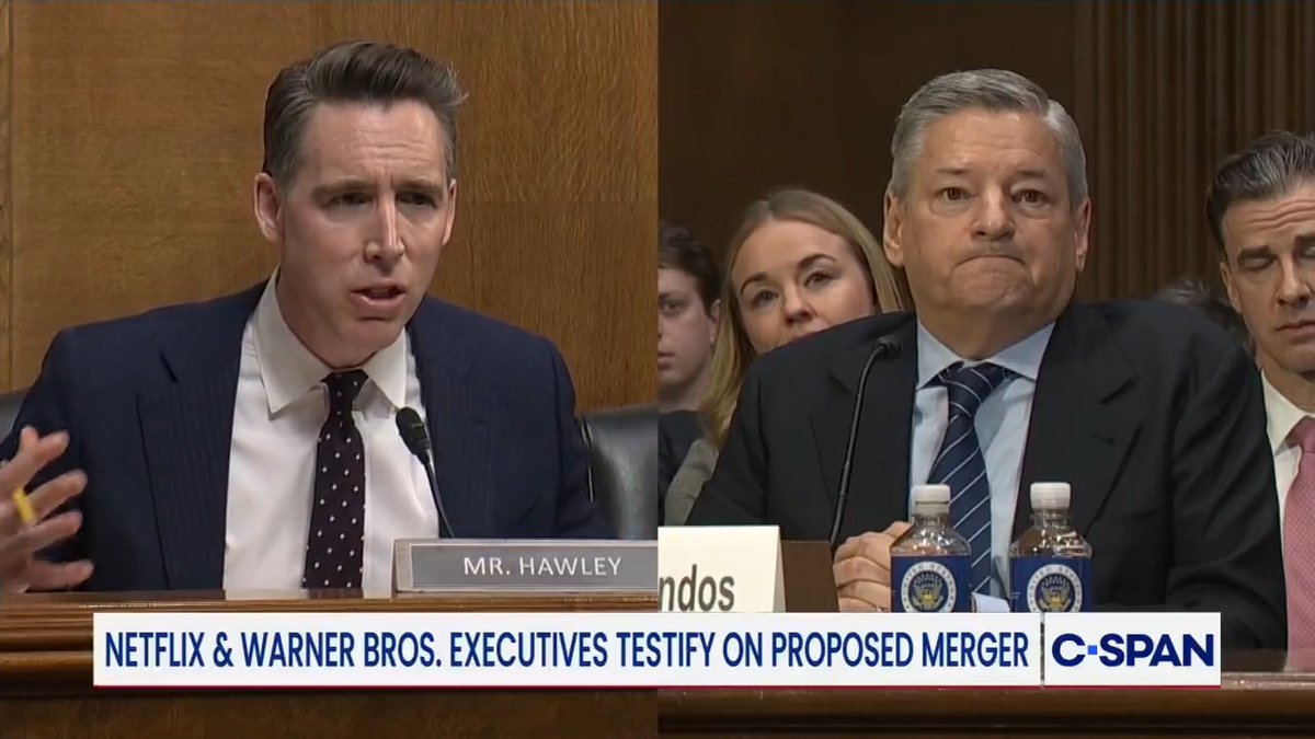 Sen. Josh Josh Hawley: Why is it that so much of Netflix's content for children promotes a transgender ideology? Netflix co-CEO Ted Sarandos: Netflix has no political agenda of any kind…We feature a wide variety of stories and programs to meet a wide variety of people's tastes.