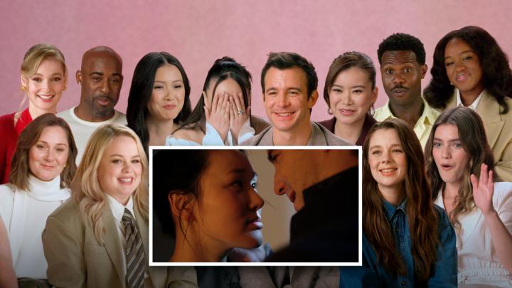 "Be my mistress..." 😱 The cast of Bridgerton watches THAT scene