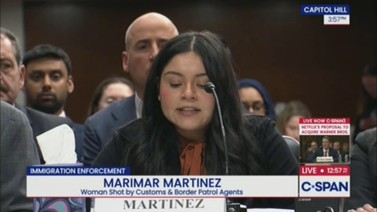 American citizen shot by ICE: The agent who shot me sent disgusting text messages to his fellow Border Patrol buddies, literally bragging about how many times he shot me. I got sick to my stomach seeing how a federal law enforcement officer will talk this way about shooting me, a woman who he swerved into.