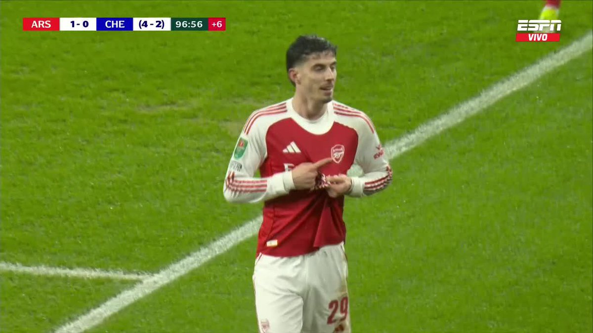 "Havertz": Porque convirtiรณ el gol para la victoria de Arsenal ante Chelsea en la vuelta de las semifinales de la #CarabaoCup