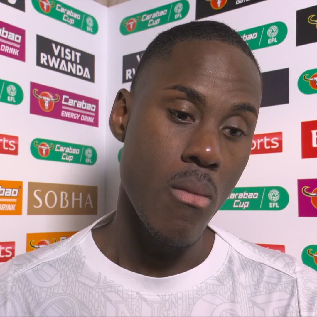 "We have to keep our heads up" Trevoh Chalobah reacts after Chelsea's defeat to Arsenal in the Carabao Cup semi-final 🎙️