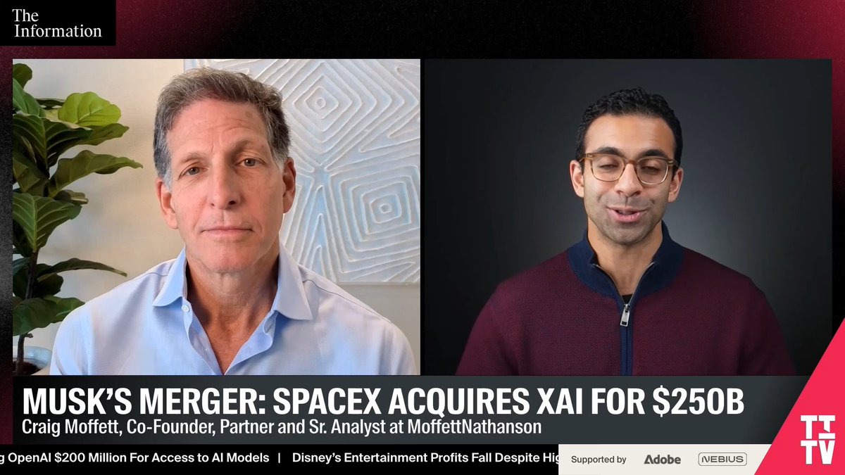 SpaceX would need to launch 9 rockets per day to keep a constellation of 1 million satellites running in outer space, says MoffettNathanson's Craig Moffett. "This is really, really difficult, and I would argue improbable."