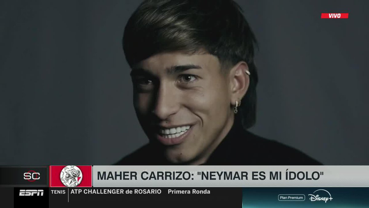 "NEYMAR ES MI ÍDOLO" ⭐ Maher Carrizo eligió al crack brasileño como su máximo referente en el fútbol. Sacándolo a Messi, aclaró... 📺 #SportsCenter | #DisneyPlus Plan Premium
