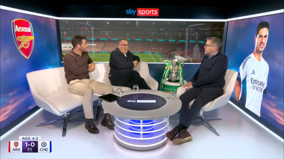 "They played against a good Chelsea team who never looked like scoring in a month of Sundays" Paul Merson says Mikel Arteta nailed his tactics against Chelsea and deserved to win over two legs 👏