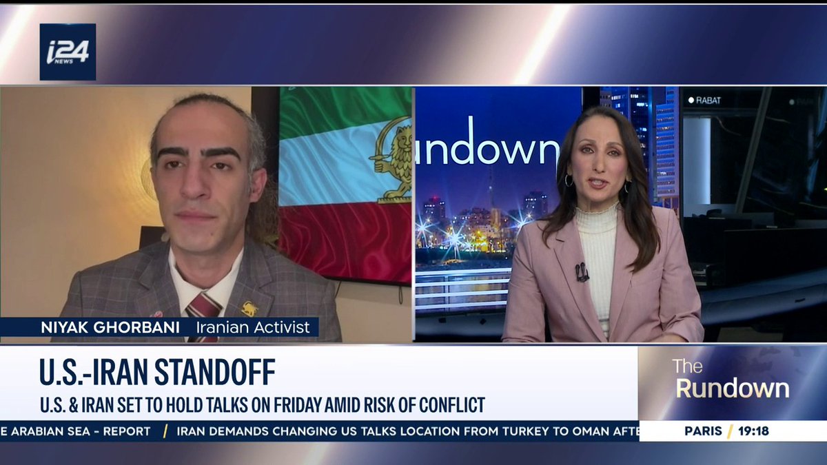 "The Islamic Republic did exactly what Hamas terrorists did to Israelis on October 7 to the Iranian people" Niyak Ghorbani (نیاک) calls on international help for taking down the regime in Iran on #TheRundown with Benita Levin