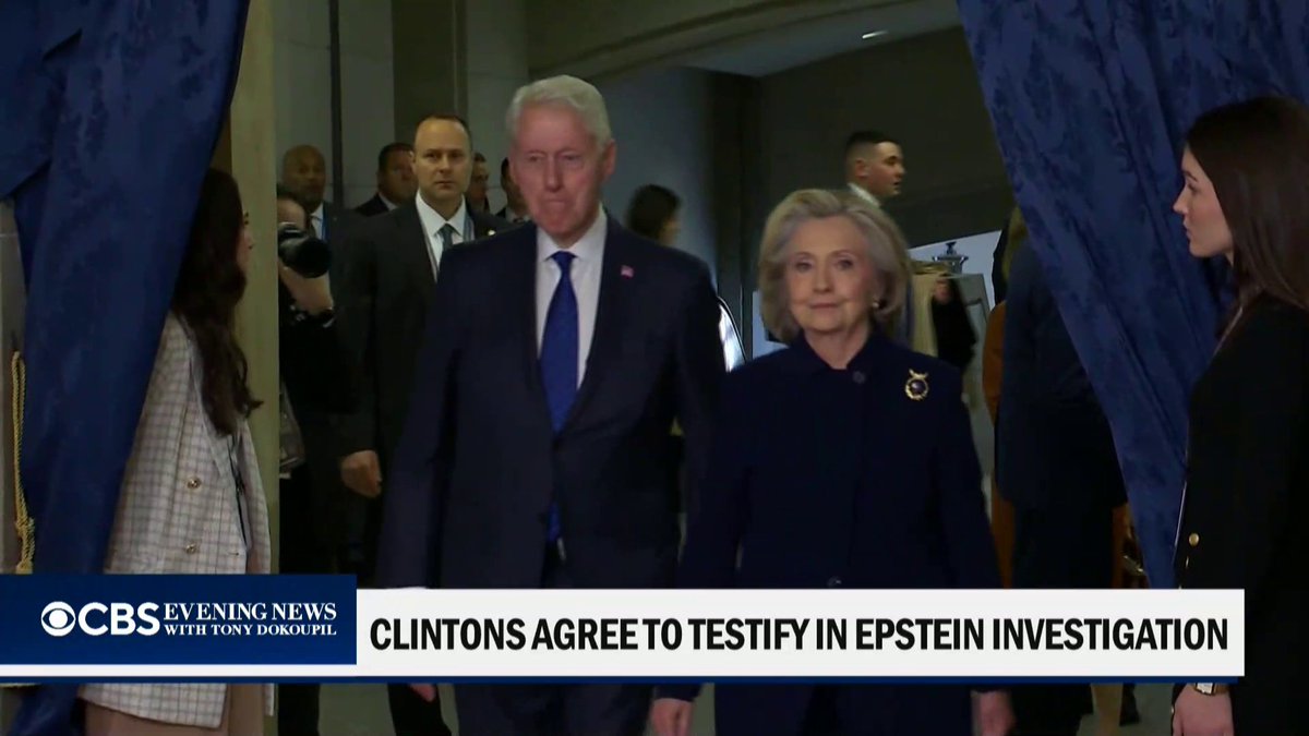 Bill and Hillary Clinton agreed to testify in the House Oversight Committee's investigation into Jeffrey Epstein. Scott MacFarlane has details.