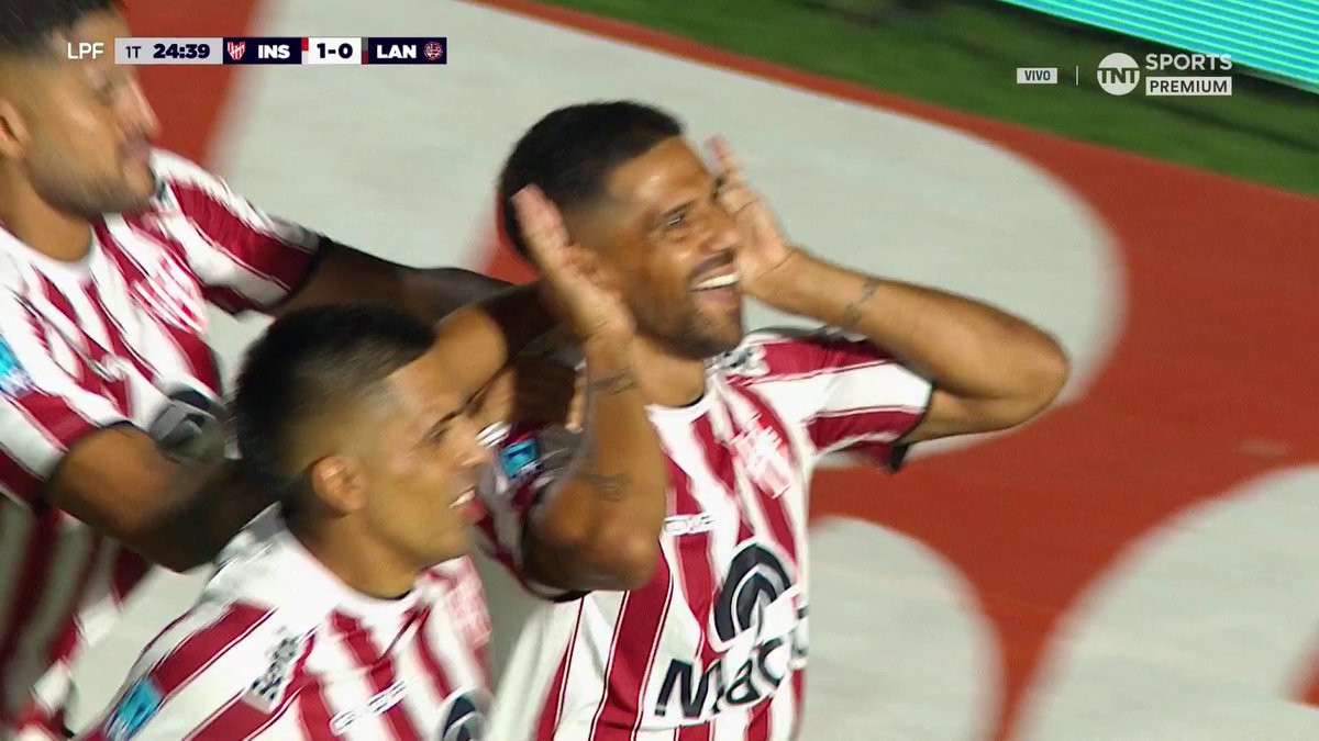 ⚽️ ¡LLEGÓ EL PRIMERO, FRANCO! 🇦🇹 Desde los doce pasos, Jara puso el 1-0 para #Instituto sobre #Lanús. 🗣️ En un duelo picante entre dos ex #Belgrano, el “29” se lo festejó en la cara a Nahuel Losada.