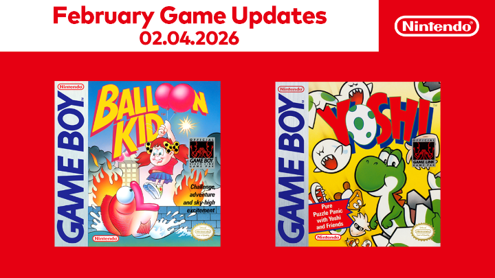 Two #GameBoy games are now available to play for #NintendoSwitchOnline members! ☑️ Yoshi™ ☑️ Balloon Kid™