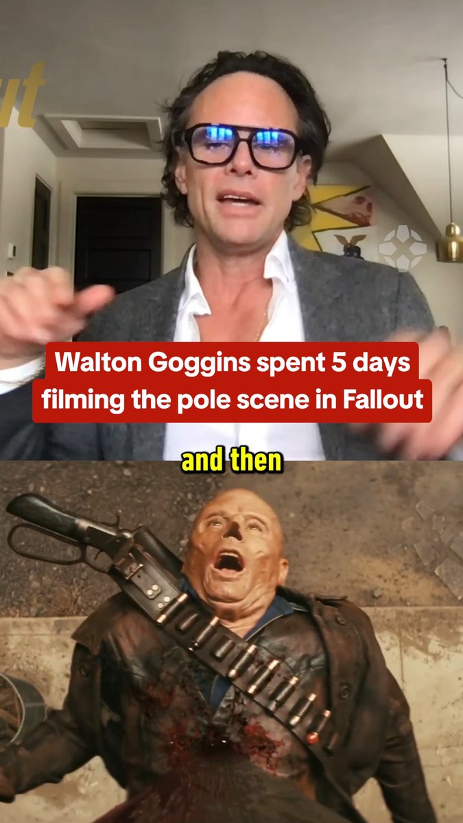 Walton Goggins on the impalement scene in Fallout: "Those two days of being on that pole in that position, for like 12-14 hours, those were some of the hardest days that I've had."