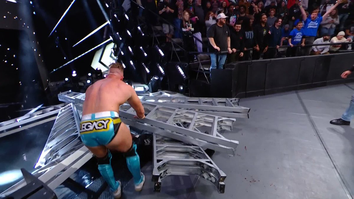 Keanu Carver has been TRAPPED under a sea of ladders! 😨