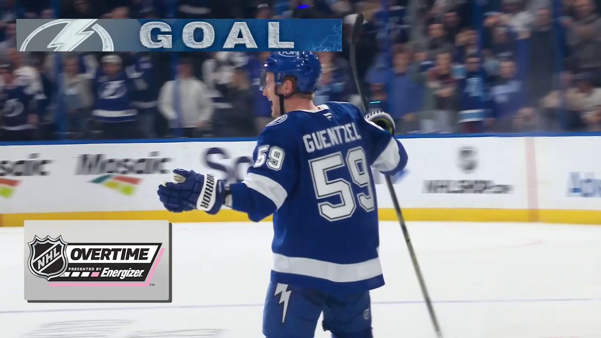 JAKE GUENTZEL IS THE HERO AGAIN!! ⚡ The Tampa Bay Lightning win it in Energizer overtime!