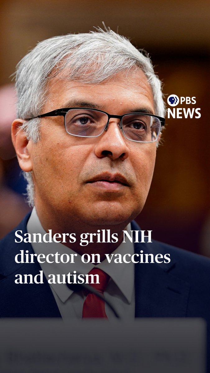 The leader of the National Institutes of Health told a Senate committee Tuesday that he has not seen a study “that suggests any single vaccine causes autism.” Scientific consensus, based on repeated study, is that vaccines do not cause autism. However, Health and Human Services Secretary Robert F. Kennedy Jr., a former anti-vaccine activist, has repeatedly expressed views questioning the effectiveness of vaccines and raised unfounded concerns about vaccines and autism. In November, a Centers for Disease Control and Prevention website was changed to say that “'Vaccines do not cause autism' is not an evidence-based claim." In a hearing before the Senate Committee on Health, Education, Labor and Pensions on Tuesday, Dr. Jay Bhattacharya, also said that he is “absolutely convinced” that the ongoing measles epidemic in parts of the U.S. “is best solved by parents vaccinating their children for measles.” The NIH director’s response to questioning by Sen. Bernie Sanders, I-Vt., is also notable because of the Trump administration’s move to cut the number of vaccines recommended for every child in the United States.
