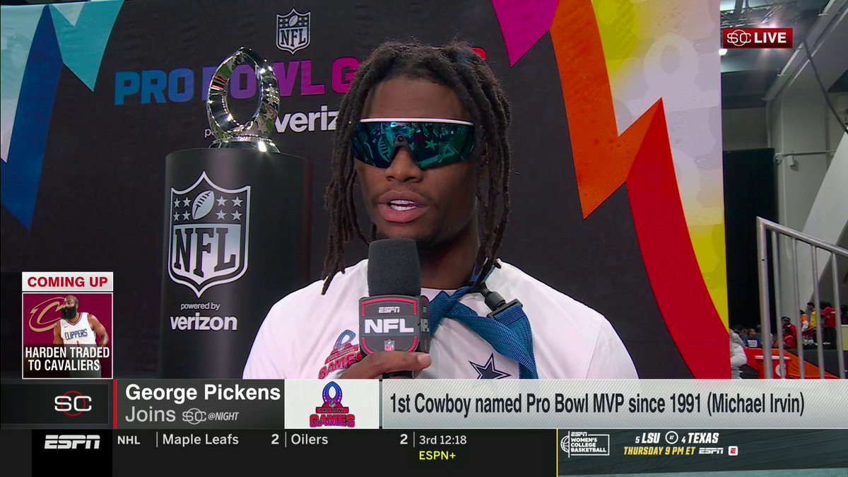 George Pickens joins SportsCenter after a legendary night at the Pro Bowl Games 🤩