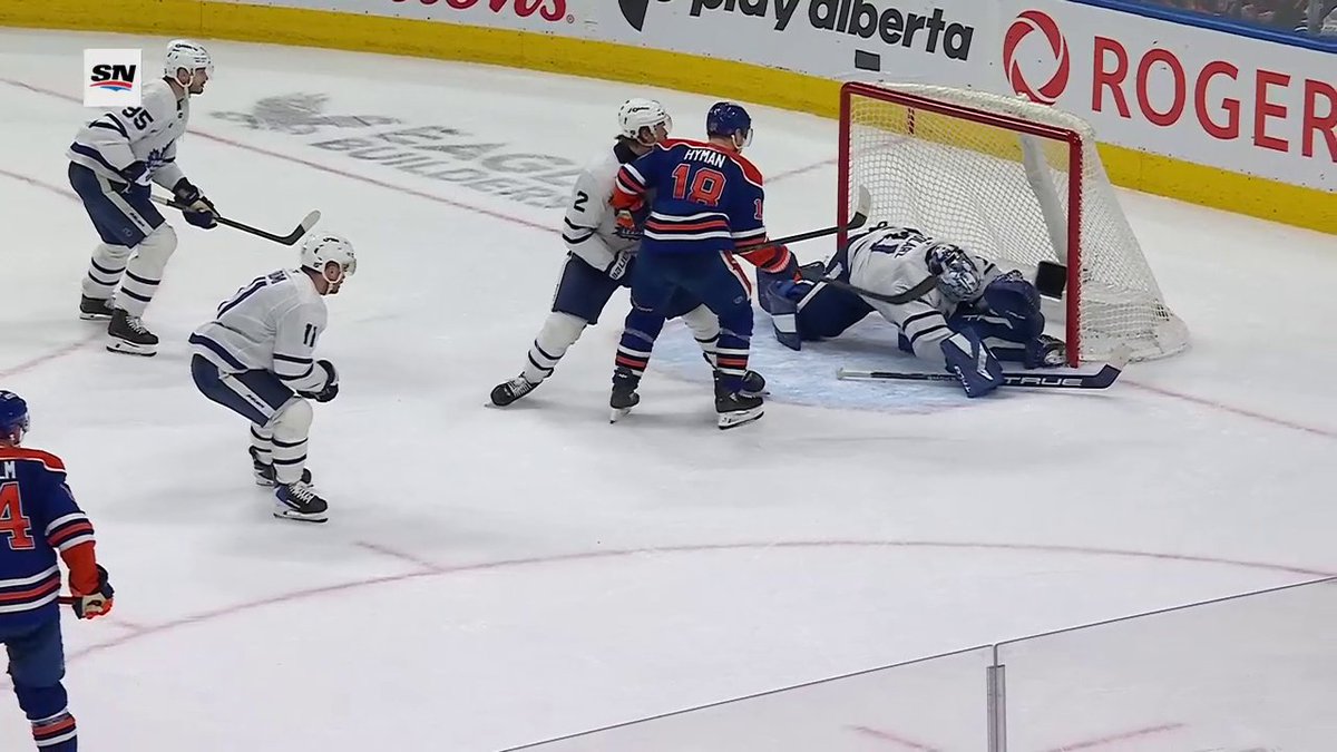 Anthony Stolarz THREW his body across to stop Leon Draisaitl 😮