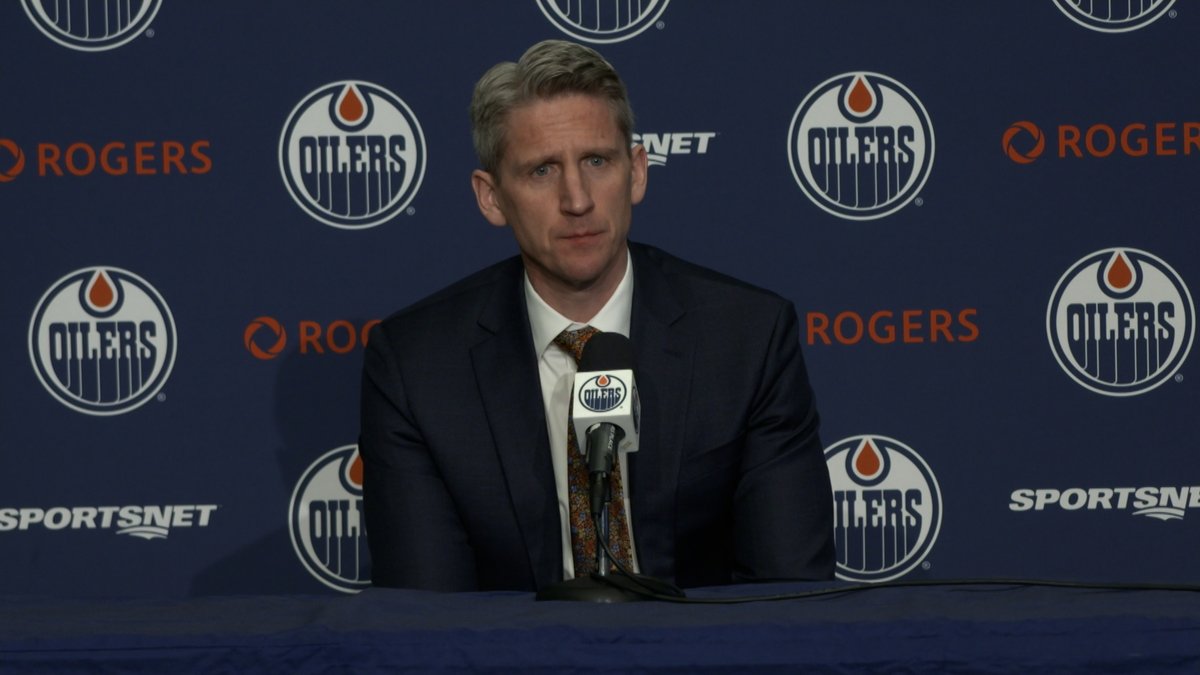 Coach Knoblauch provides post-game comments after the #Oilers 5-2 loss to the Maple Leafs. Enterprise | #LetsGoOilers