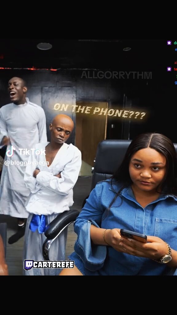 This babe come Carter efe live stream she come dey press phone, na once Kolu step in😂